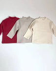 Peach Mock Neck Tee von Mimi Market – T-Shirt für Kinder aus Korea