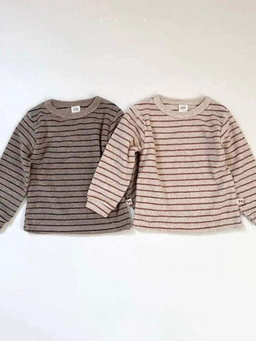 Striped Terry Tee von Mimi Market – T-Shirt für Kinder aus Korea
