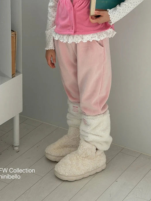 Little Foxx – Cozy Velour Pants