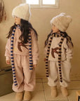 Romi Garden Fleeced Top & Bottom Set von Oren – Set für Kinder aus Korea