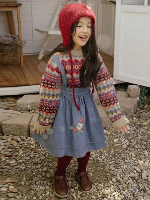 Blue May Jumper Skirt von Oren – Rock für Kinder aus Korea