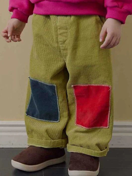 Little Foxx – Patch Corduroy Pants