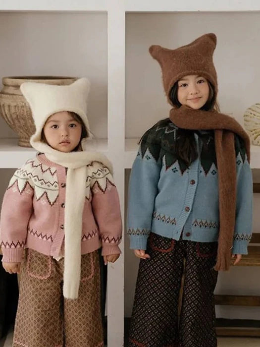 Cat Muffler Beanie von Oren – Mütze für Kinder aus Korea