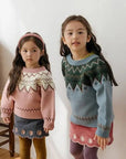 Oslo Reversible Knit Cardigan von Oren – Strickjacke für Kinder aus Korea