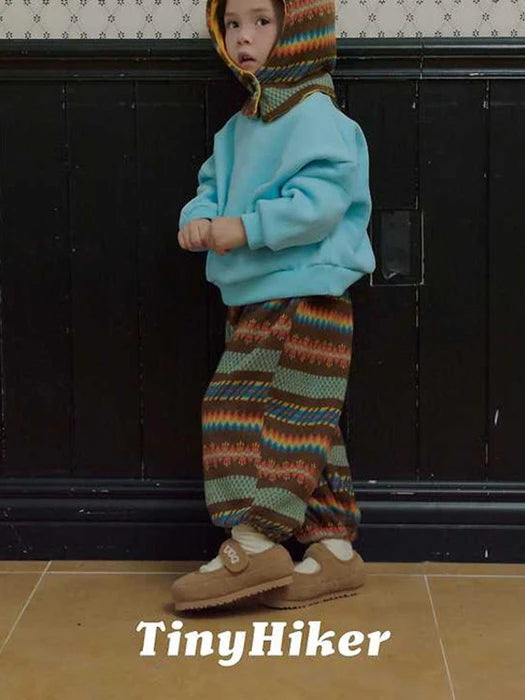 Little Foxx – Nordic Pattern Jogger Pants