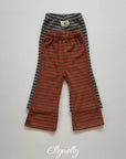 Little Foxx – Latte Striped Bootcut Pants