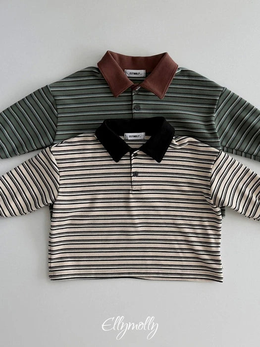 Little Foxx – Click Peach Collar Tee