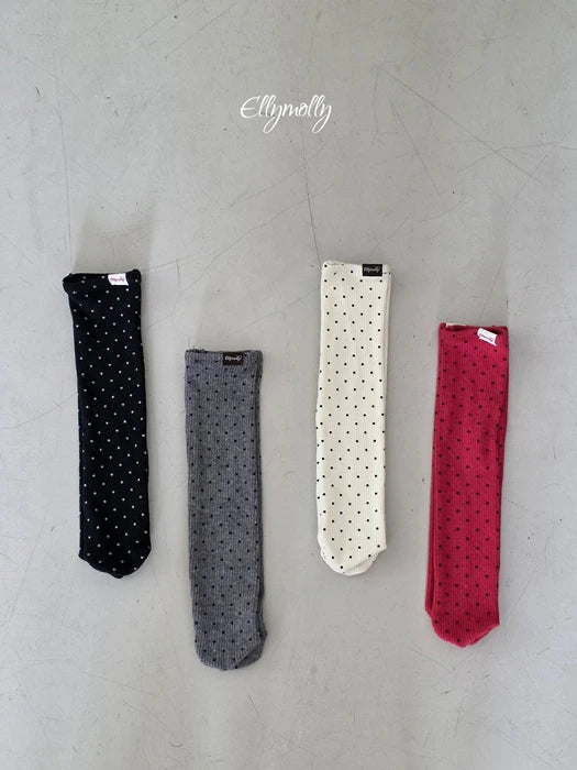 Little Foxx – Dot Ribbed Fleeced Socks