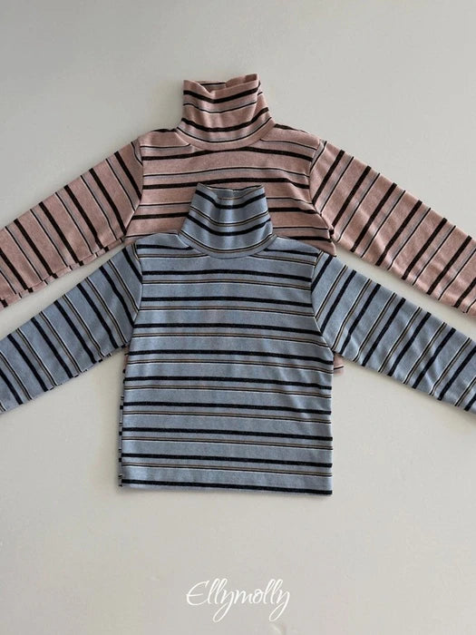 Little Foxx – Snow Warmer Mock Neck Tee (Striped)