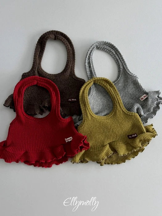 Little Foxx – Wool Ribbed Halter Sleeveless