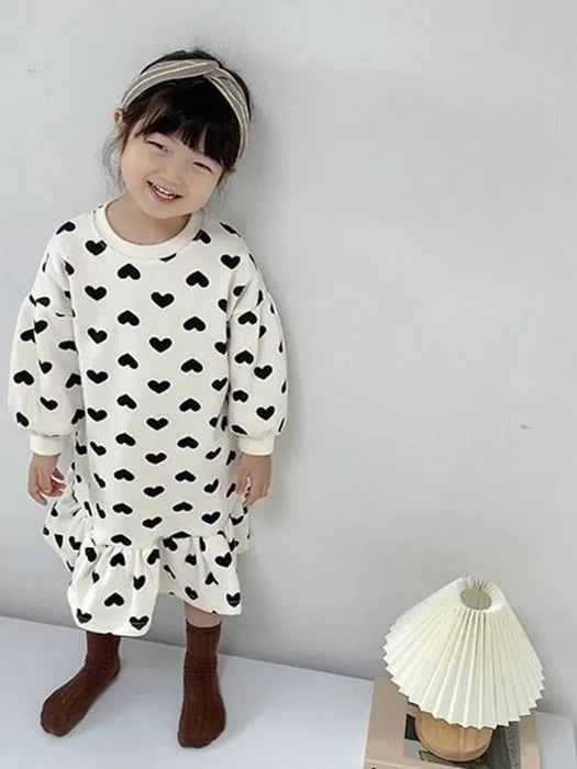 Little Foxx – Heart Fleece Dress