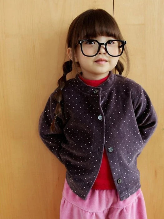 Little Foxx – Velvet Dot Cardigan