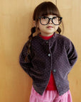 Little Foxx – Velvet Dot Cardigan