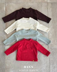 Little Foxx – Daily Fleeced Half Mock Neck Tee