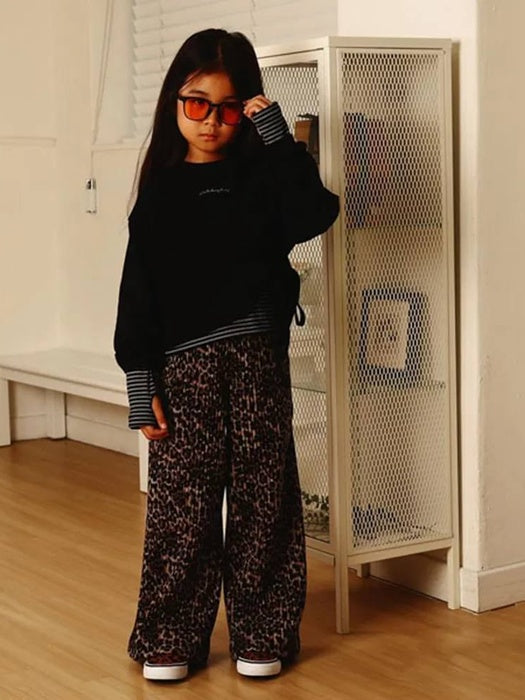 Little Foxx – Leopard Pleats Pants