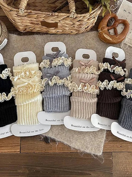 Little Foxx – Lace Ribbon Warmer Leg Warmers