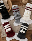 Little Foxx – Pompom Two-Line Warmer Leg Warmers
