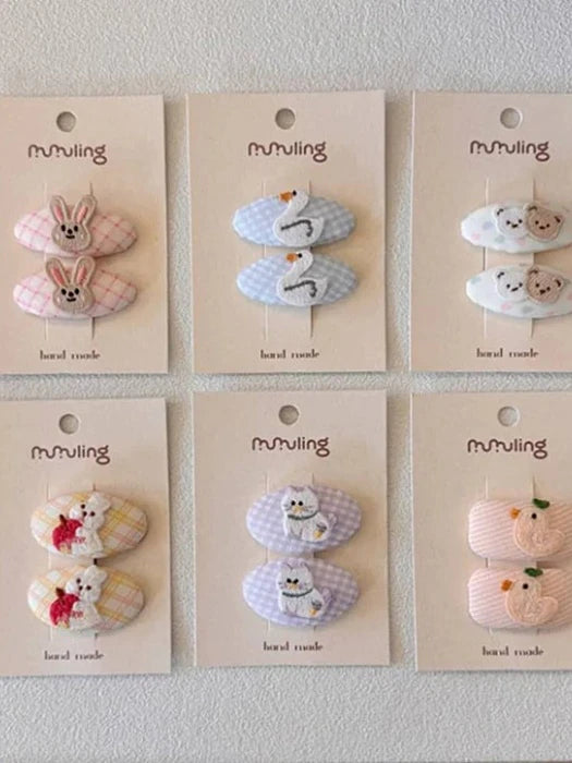 Little Foxx – Animal Pastel Snap Hair Pin Set