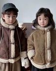 Little Foxx – Toggle Button Shearling Jacket