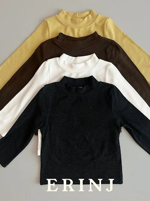 Little Foxx – Soft Half Mock Neck Tee