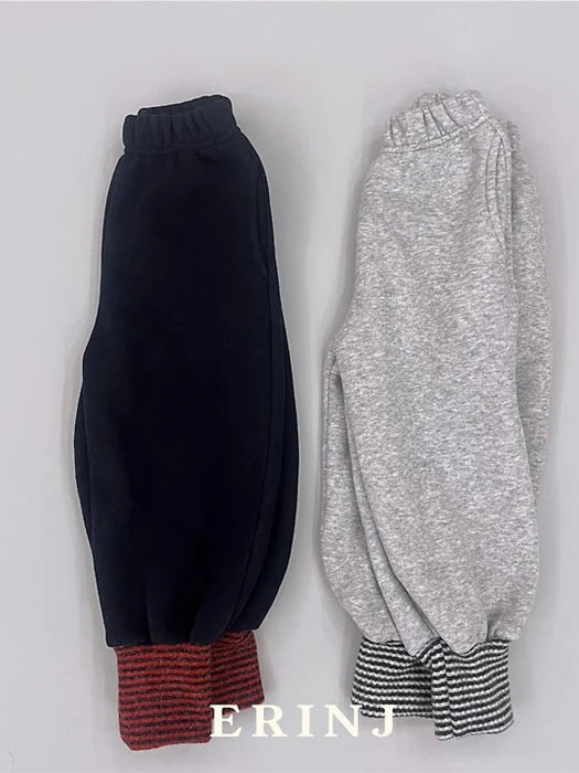 Little Foxx – Snow Color Contrast Jogger Pants