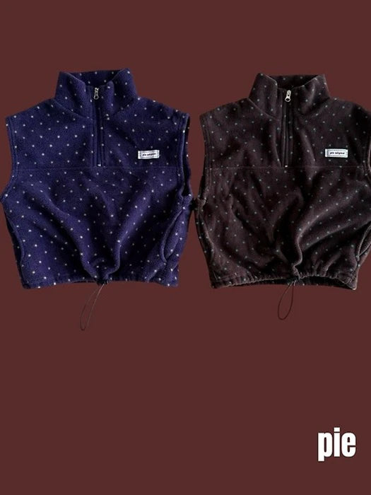 Little Foxx – Dot Fleece Vest