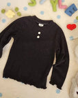 Little Foxx – Pearl Ribbed Blouse