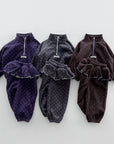 Little Foxx – Dot Half Zip-up Set