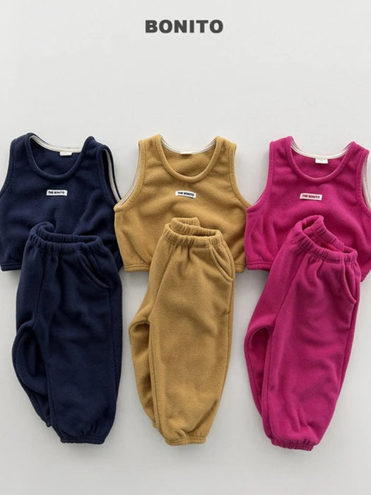 Little Foxx – Biscuit Vest Top & Bottom Set