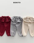 Little Foxx – Frill Embroidery Jogger Pants