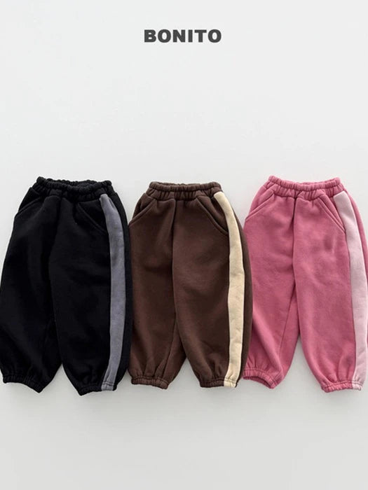 Little Foxx – Side Color Contrast Jogger Pants