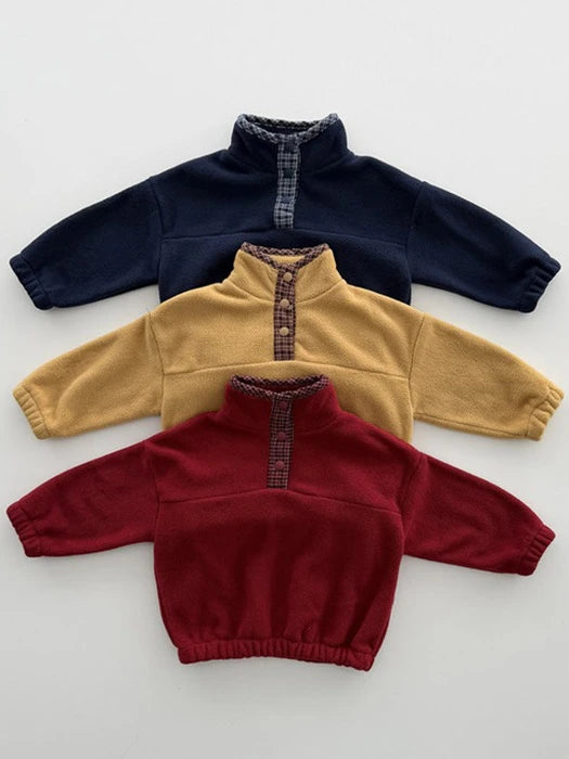 Little Foxx – Check Placket Fleeced