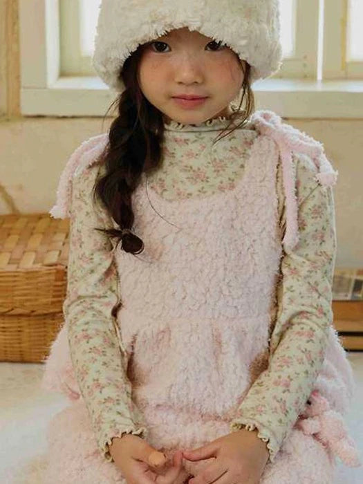 Little Foxx – Flower Half Mock Neck Tee