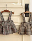 Little Foxx – Marble Check Pleated Skirt