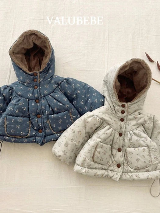 Little Foxx – Blanc Shirring Hooded Jacket