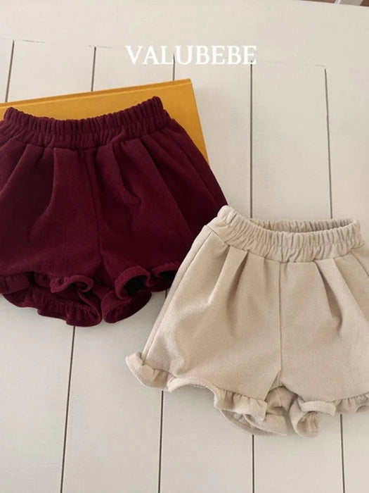 Little Foxx – Corduroy Frill Half Pants
