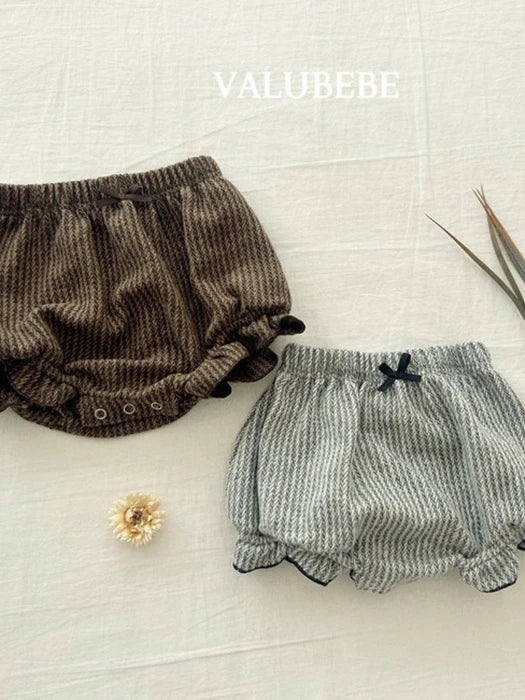 Little Foxx – Herringbone Frill Pumpkin Pants