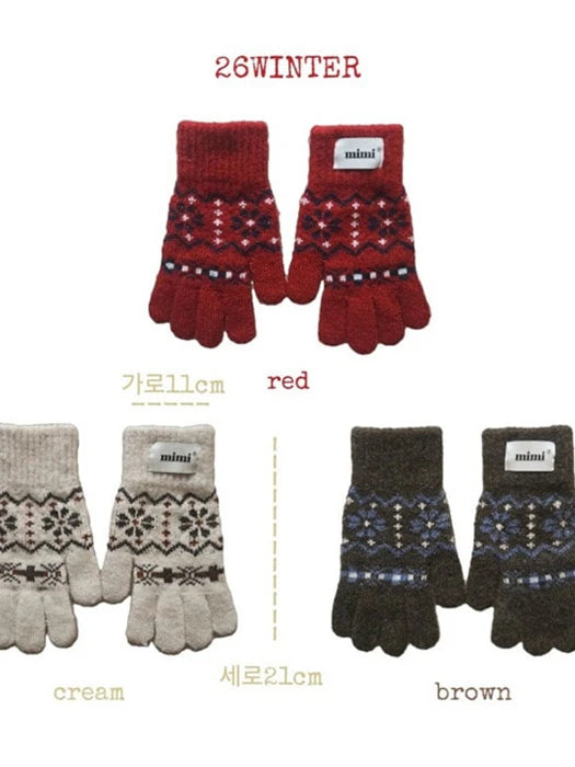 Little Foxx – Jacquard Gloves