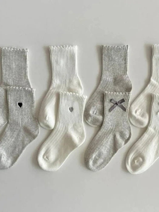 Little Foxx – Heart Ribbon Socks Set