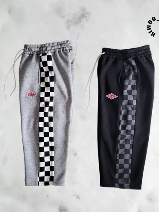 Little Foxx – Fleece Side Check Wide Pants