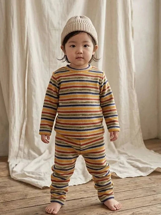Little Foxx – Striped Yarn-Dyed Stretch Leggings