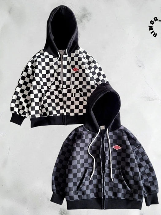 Little Foxx – Chess Fleece Hooded Zip-Up