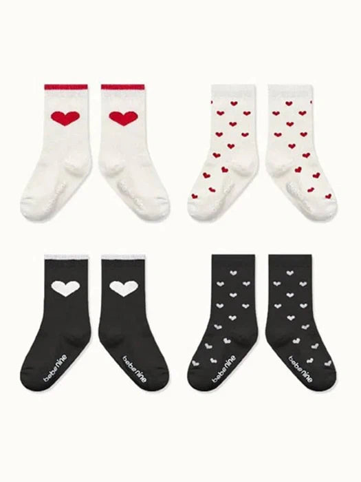 Little Foxx – Nine Heart Knee Socks Set