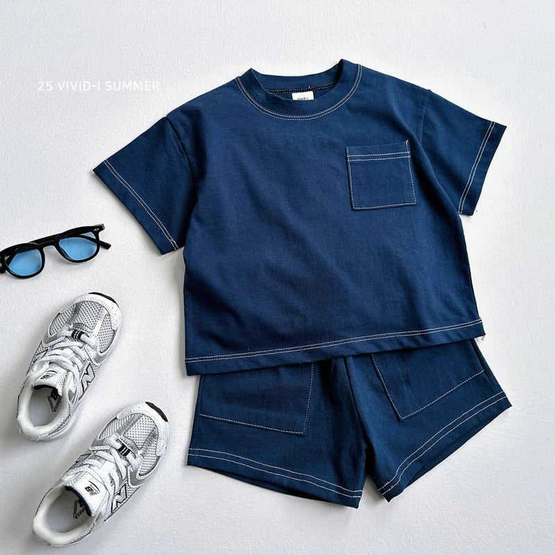 Pocket Stitch Short Sleeve Tee