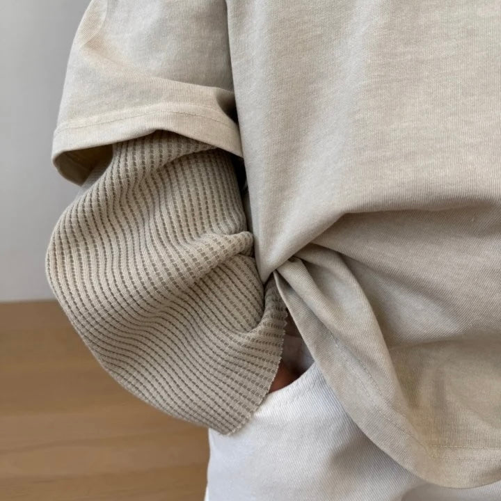 Waffle Layered Tee