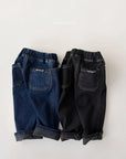 Basic Brushed Denim Pants