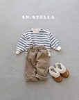 Cream Stripe Sweatshirt