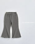 Striped Bootcut Pants