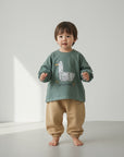 Bonjour Goose Longsleeve – Statement-Shirt mit Gans-Print
