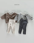 Stripe Hem Leggings Set